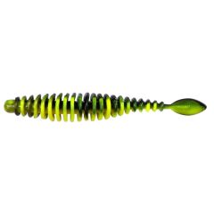 Quantum Magic Trout T-Worm P-Tail, 6.5cm, Culoare Neon Yellow Black