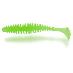 Shad Quantum Magic Trout T-Worm Paddler 5.5cm, culoare Neon Green