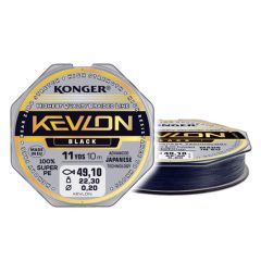 Fir textil Konger Kevlon X4 Black 0,14mm/14.50kg/10m