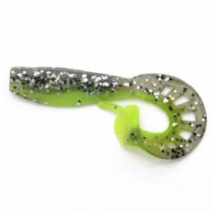 Grub Profi-Blinker Twister Zandertail culoare yellowfire, 5cm, 5buc/plic