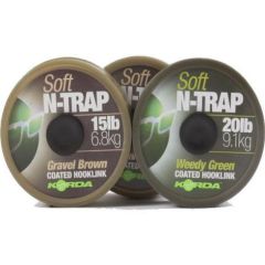 Fir textil Korda N-Trap Soft Coated 15lb, 20m - Weedy Green