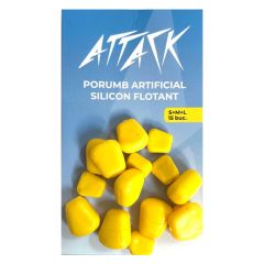 Porumb artificial Mostiro Attack Soft Silicon Floating S + M + L, Yellow