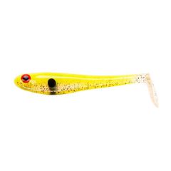 Shad Berkley PowerBait Hollow Belly 12.5cm, culoare Speckled Lime