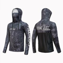 Bluza Relax UV Mash Camo Black UPF 50+, marime M