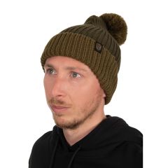 Caciula Fox Heavy Knit Bobble Hat, Olive