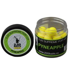 Boilies 2.20 Baits Supreme Pop-Up 16mm, Pineapple