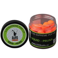 Boilies 2.20 Baits Supreme Pop-Up 16mm, Squid-Pruna