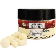 Boilies and Dumbells Dynamite Baits Pop-up Monster Tiger Nut Fluo White 15mm