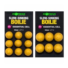 Boilies Korda Slow Sinking Boilie Essential Cell, 15mm