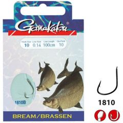 Carlige legate Gamakatsu Bream Feeder Bronze Nr.10/0.14mm