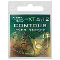 Carlige Drennan Specialist XT Contour Barbed Eyed Hooks, Nr.8