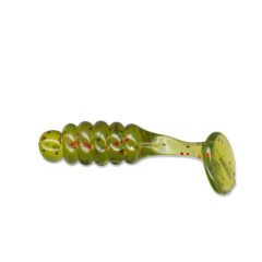 Grub Slider Crappie Panfish 2.5cm, culoare Watermelon/Red/Bl/Gold Gl
