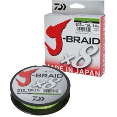 Fir textil Daiwa J-Braid Chartreuse X8 0.13mm/8kg/150m