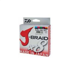 Fir textil Daiwa J-Braid X8 Multicolor 0.06mm/4kg/150m