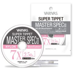 Fly leader Varivas Super Tippet Master Spec II Nylon 6X 0.128mm/3.5lb/50m