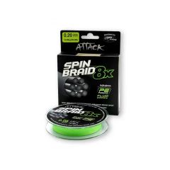 Fir textil Formax Attack Spinbraid X8 Fluo Green 0.10mm/6.92kg/100m