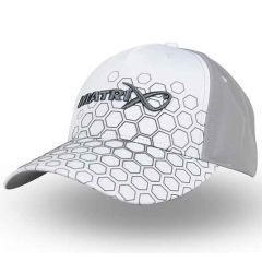 Sapca Matrix Hex Print Baseball Cap White