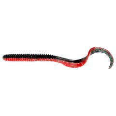 Grub Savage Gear Rib Worm 9cm/3g, culoare Red N Black