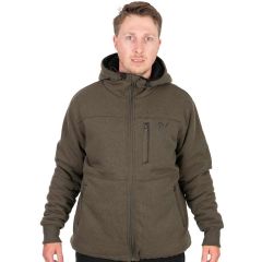 Hanorac Fox Collection Sherpa Jacket Green and Black, marimea L