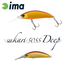 Vobler Ima Sukari 50SS Deep 5cm/5g, culoare Akagane