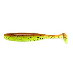 Shad Keitech Easy Shiner 10cm, culoare Motoroil / Chartreuse