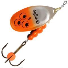 Lingura rotativa Mepps Aglia-E Brite, marime 3, 6.5g, culoare Silver/Orange
