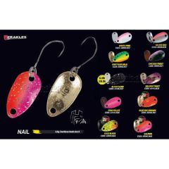 Lingura oscilanta Herakles Trout Area Nail 2g - Electric Orange