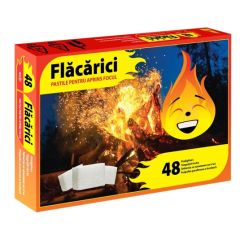 Pastile pentru aprins focul Flamex Flacarici, 48buc