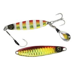 Pilker Hayabusa Jack Eye Makimaki Sagoshi SP 6.2cm/30g, culoare Red Gold Zebra