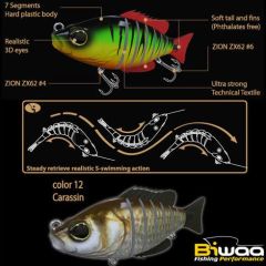 Swimbait Biwaa Seven Section S4 20gr, culoare Carassin