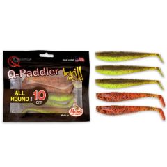 Set shad-uri Quantum Q-Paddler Power 10cm, culoare Pumpkinseed Chart/Original Appleseed Krill