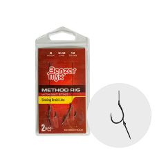 Carlige legate Benzar Method Rig Sinking Braid Bait Sting Nr.8