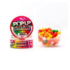 Boilies Senzor Pop-Up Super Gummy Scoica Krill 6mm