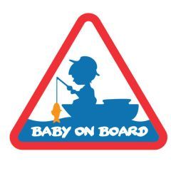 Sticker Delphin BABY on BOARD