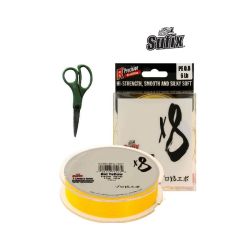 Fir textil Sufix X8 Carrier Braid 0.104mm/5kg/135m + Foarfeca