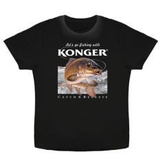 Tricou Konger Carp Black, marime M