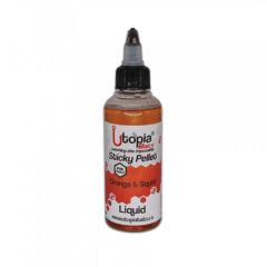 Aditiv lichid Utopia Baits Sticky Pellet Liquid Orange & Squid, 100ml