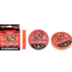 Fir textil Trabucco Dyna-Tex X8 Extreme Pro Orange Fluo 0.18mm/11.34kg/150m