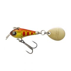 Spinnertail Tiemco Riot Blade 2.5cm, culoare Holographic Red Gold Yamame