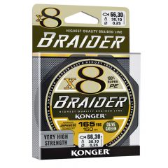 Fir textil Konger Rigging Line Braider X8 0.06mm/4.9kg/10m Olive Green