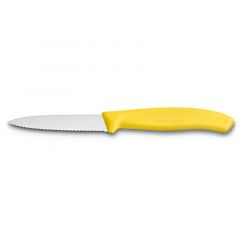 Cutit Victorinox Swiss Classic Wavy Edge Paring Knife 8cm - Yellow