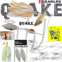 Colmic Herakles Spinnerbait Quake 17gr. - Chartreuse/White