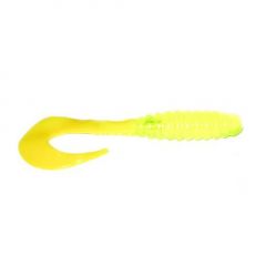 Grub Mann's Curly Tail 5" - Chartreuse Yellow Tail, plic 5 buc.