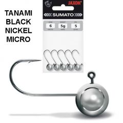 Jig Jaxon Tanami Micro Black Nickel, carlig nr 6, 2.5g
