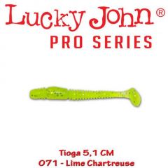 Shad Lucky John Tioga 5.1 cm, culoare Lime Chartreuse - 10 buc/plic