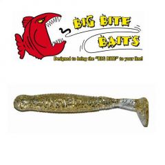 Grub Big Bite Baits Paddle Tail Gold Glitter 3,25"