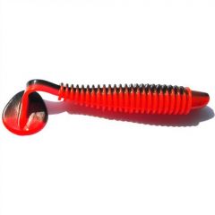 Shad Fladen Ribbed 10cm - Black Red