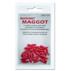 Viermi artificianli Drennan Buoyant Maggot - Bloodworm Red