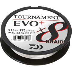 Fir textil Daiwa Tournament 8X Braid EVO+ White 0.14mm/10.2kg/135m