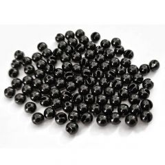 Bile tungsten Fudo Slotted Beads 2.8mm - Black